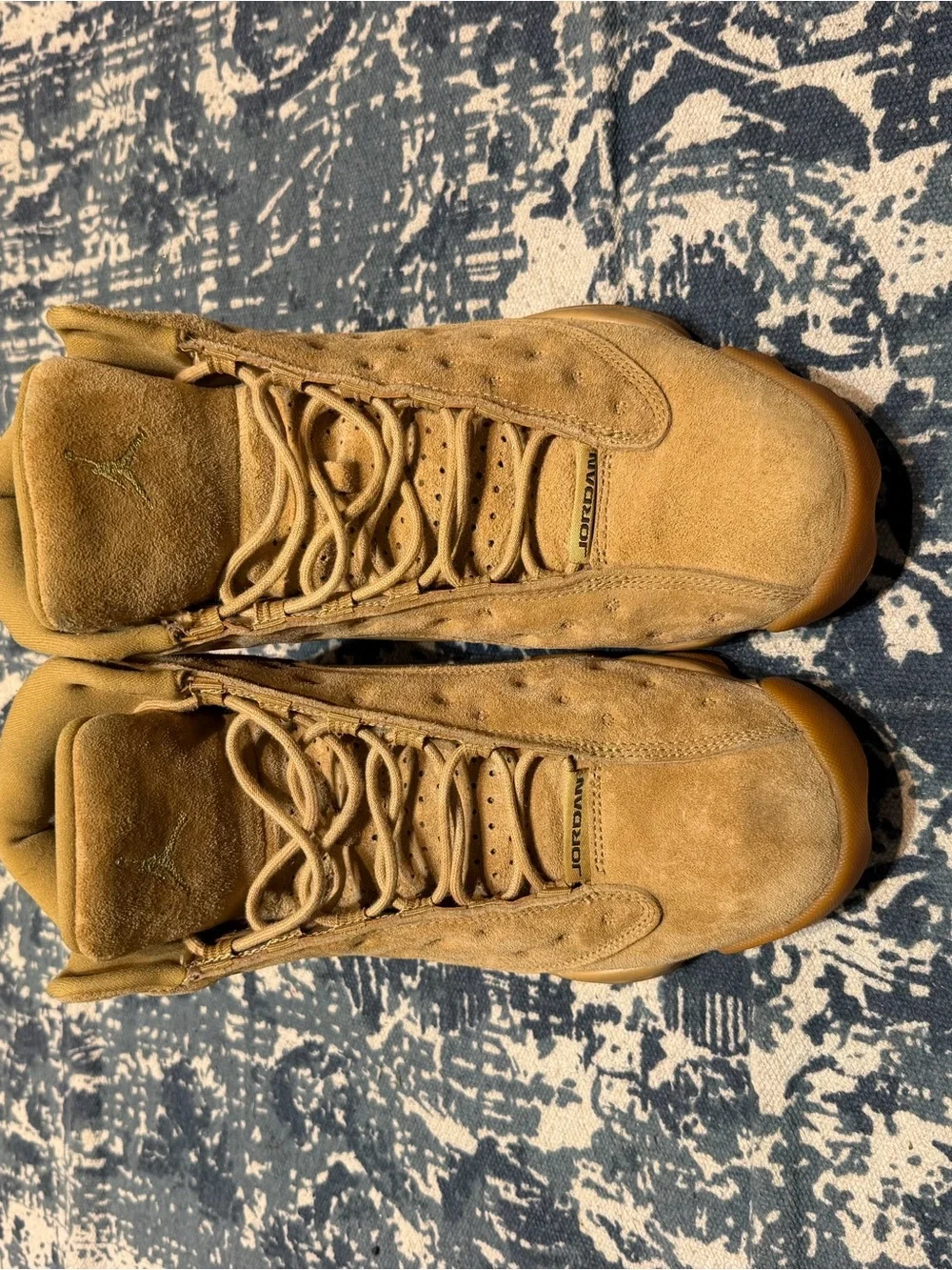 Jordan 13 Suede High-Top Sneakers in Wheat/Tan